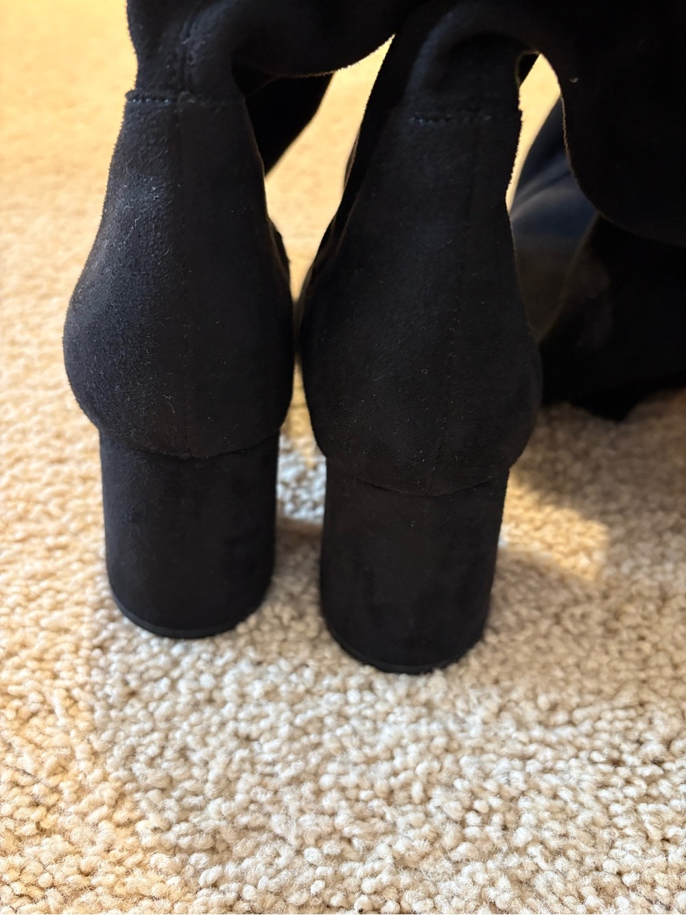 Charlies Black Pointed Toe Suede Pumps - Picture 3 of 4